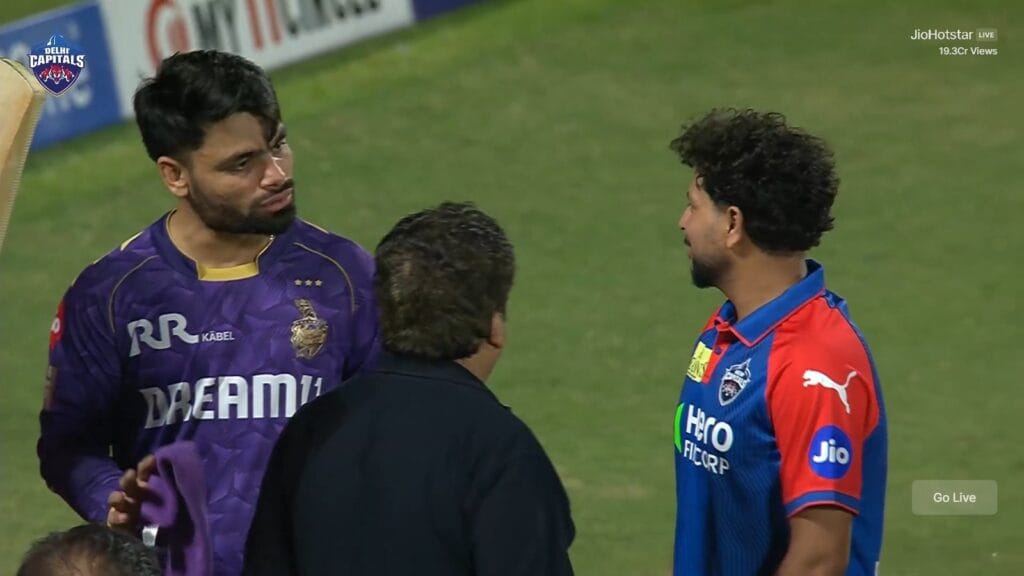 KKR Clears Up the Air After Viral Video of Kuldeep Slapping Rinku