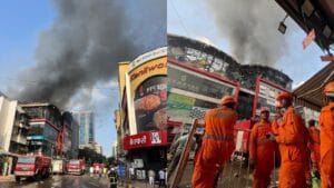 Major Fire Engulfs Croma Showroom in Mumbai's Bandra