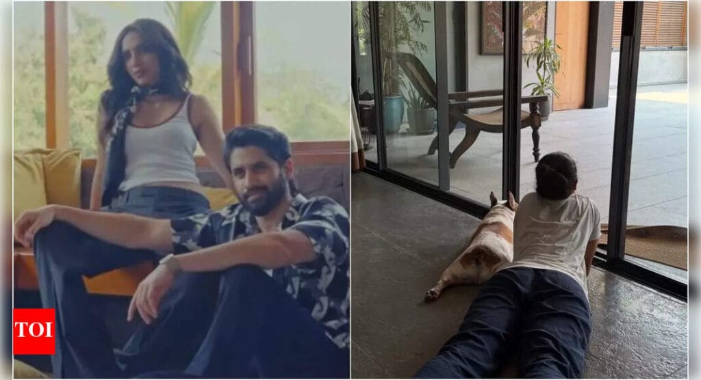 Naga Chaitanya's Cozy Sunday with Wife Sobhita and Dog Hash
