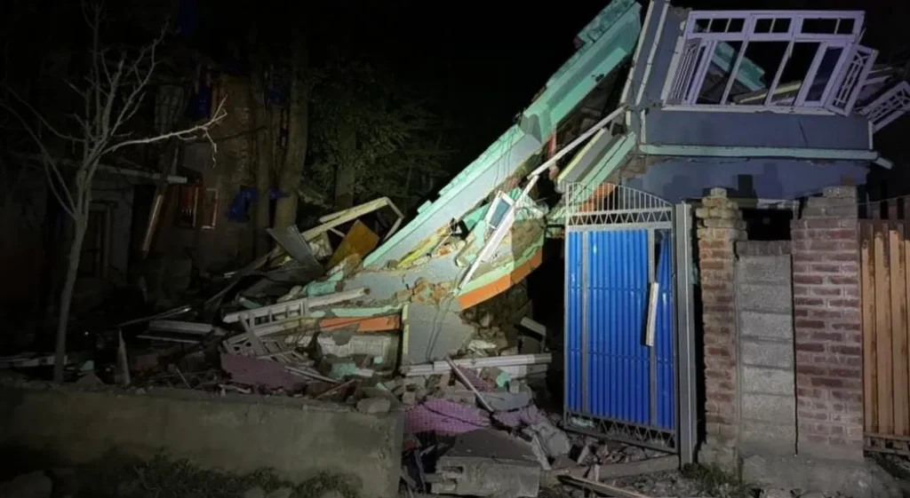 Terrorist's Home Demolished in Shopian After Deadly Pahalgam Attack