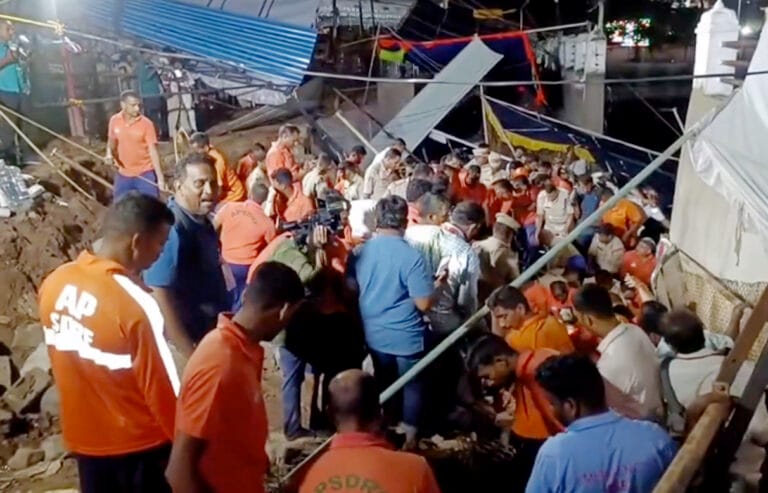 Tragedy at Simhachalam Temple: Wall Collapse Kills Eight Devotees