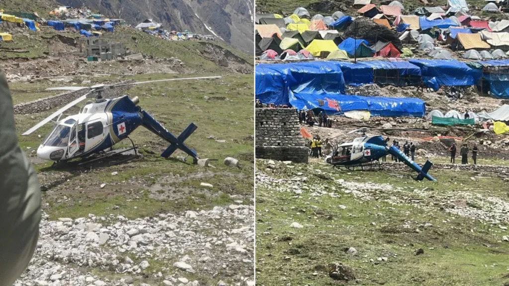 Close Call: Air Ambulance Crashes in Kedarnath, Passengers Escape Unharmed