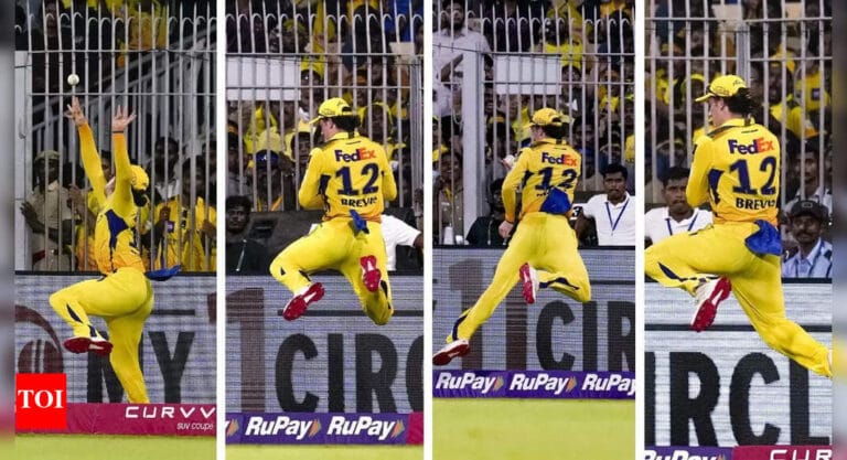 CSK's Dewald Brevis Takes a Gravity-Defying Catch