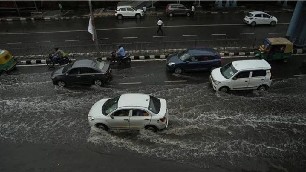 Delhi Drenched: Heavy Rains Cause Flooding, Flight Disruptions, and Power Outages