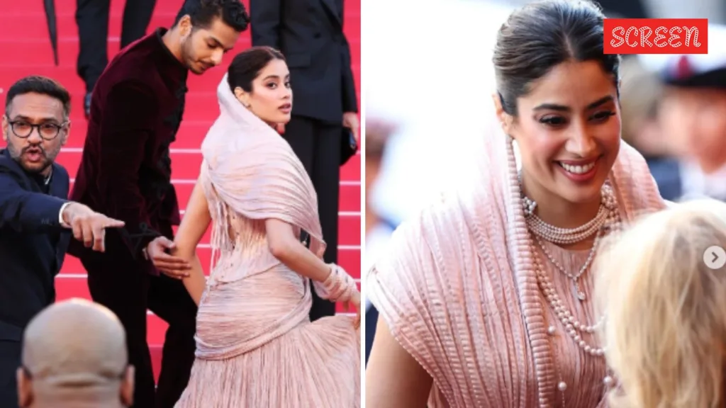 Janhvi Kapoor Stuns in Sridevi-Inspired Couture at Cannes 2025