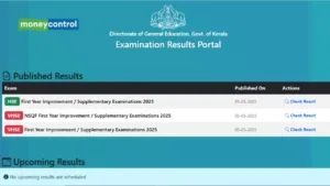 Kerala Plus One Improvement Result 2025 Declared