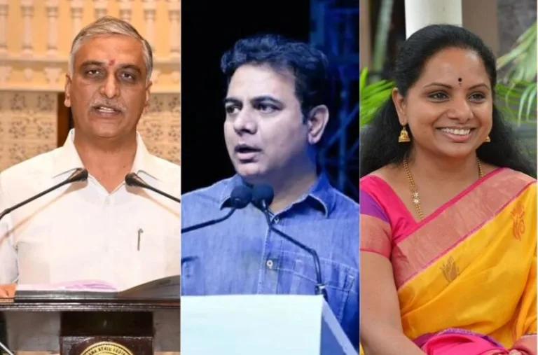 KTR, KCR and Kavitha Unfollow Harish Rao Amid BRS Exit Speculation