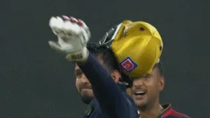 RCB's Jitesh Sharma Mirrors Avesh Khan's Helmet Toss in Epic IPL Victory