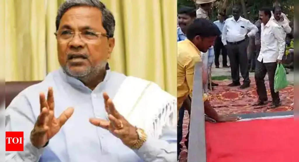 Red Carpet Sparks Outrage as Karnataka CM Visits Flood-Hit Bengaluru