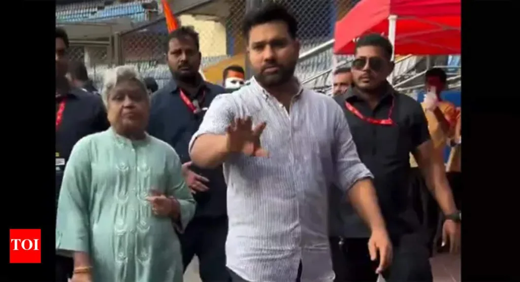 Rohit Sharma's Heartwarming Gesture Towards Parents Touches Fans at Wankhede
