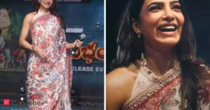 Samantha Ruth Prabhu's Saree and Laughter Steal the Show at Subham Pre-Release Event